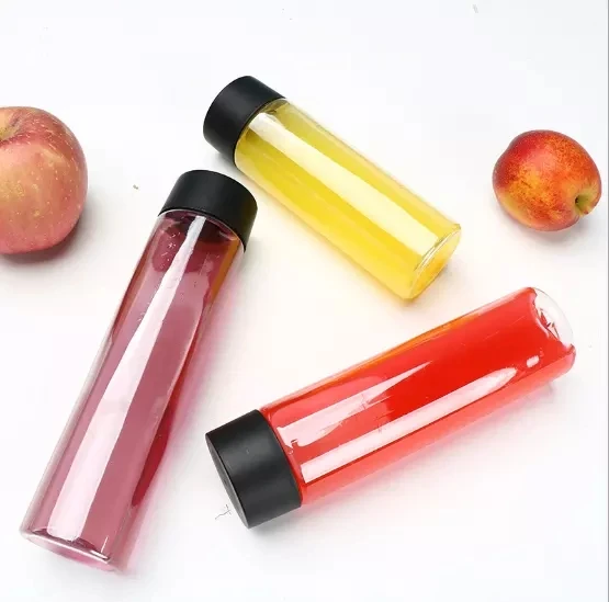 Высокое качество 400 мл 500 пластиковая цилиндрическая трубка бутылка с индивидуальным логотипом современный дизайн Безопасная Посудомоечная машина водный напиток кемпинг