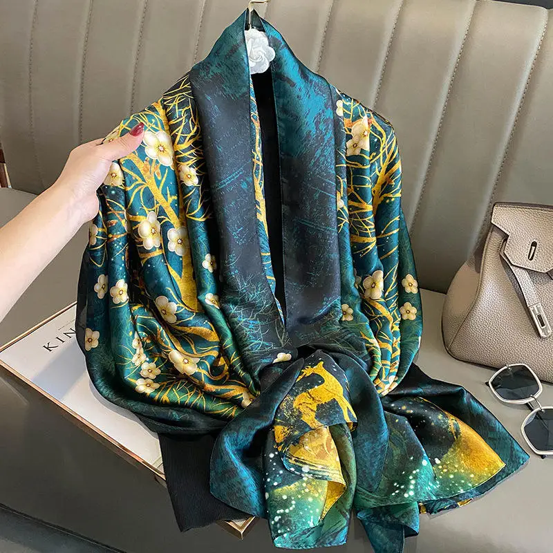 2023 New Design Silk Scarf Women Scarf Chinese Wholesale Price Print Scarf  70*70cm - China Silk Scarf and Woman Scarf price