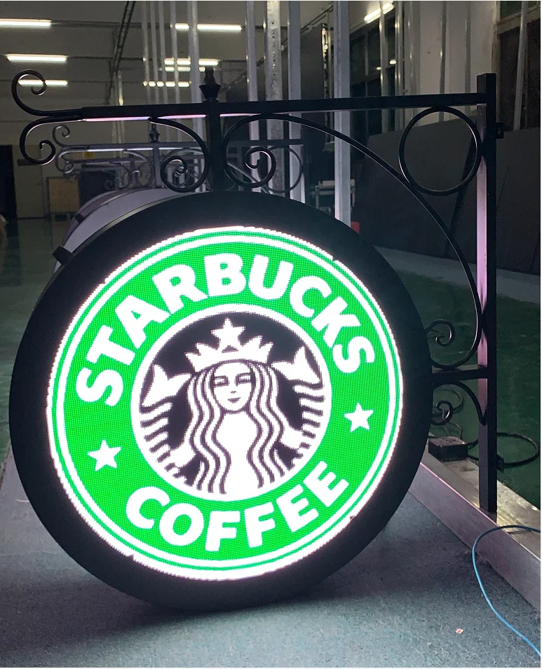 P4.81 Video advertisement outdoor indoor single-sided circular LED display Muen LED 0