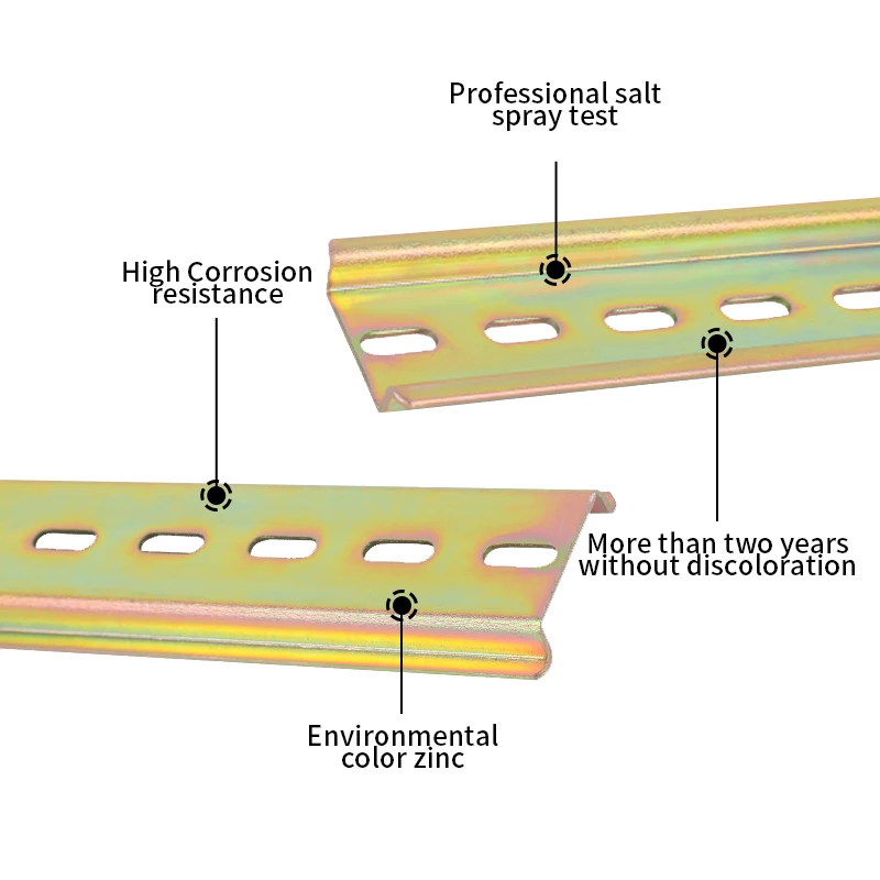 Yangao стандарта 35 мм ширина Щелевые c креплением на рейке Din алюминиевый стальной