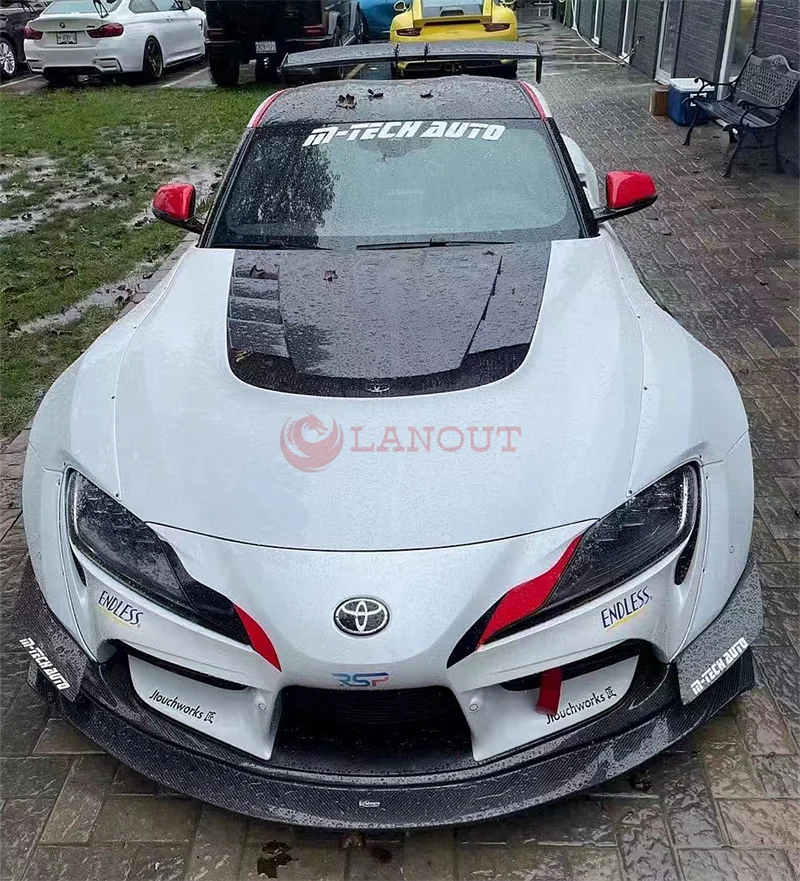 Capô estilo V para Toyota A90 Supra foto 5
