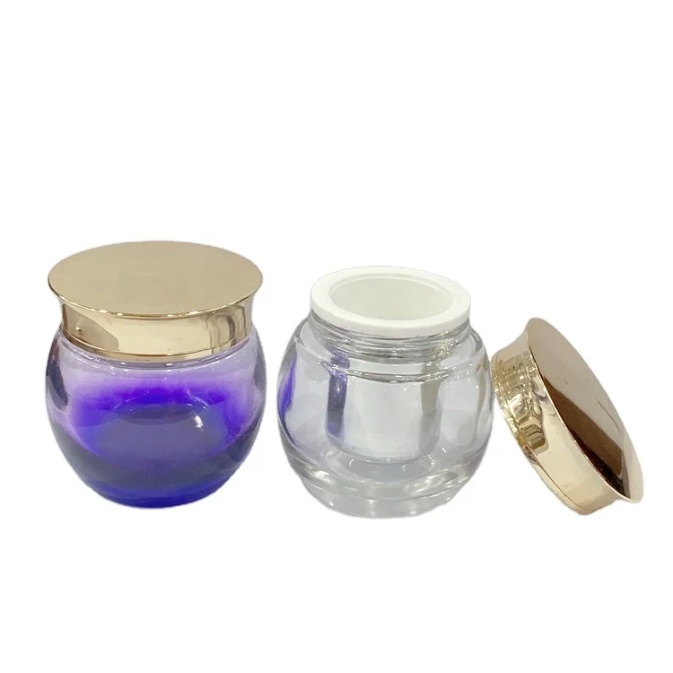 120g Hot sale  fashion egg shape cream glass jar skincare cosmetic packaging container scrub glass jar