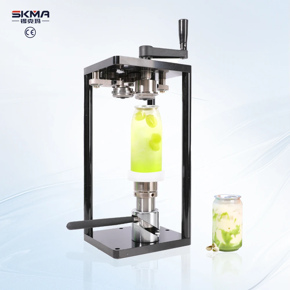 Easy Open Bottle Semi Can Sealing Machine Commercial Multipurpose Manual Pet Can Sealer Machine for Different Sizes