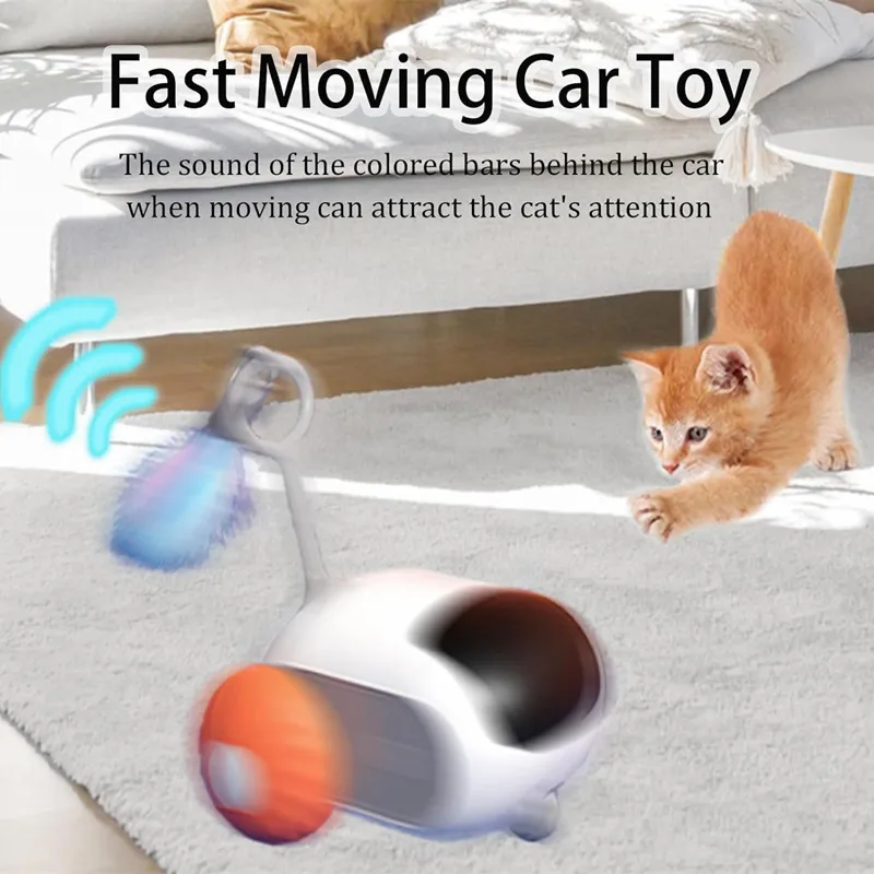 Smart Electric Remote Control Cat Toy Car Interactive Pet Car Toys