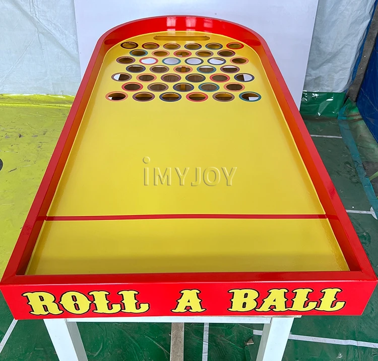 Amusement Park Carnival Booth Soccer Rolling Table Ball Drop Game Machine Toss Ball Game Set