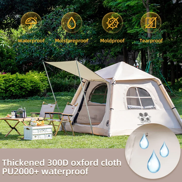 TAILI Portable and Easy-to-Use Oxford Inflatable Tent for Outdoor Family Camping Waterproof and Automatic for Hiking