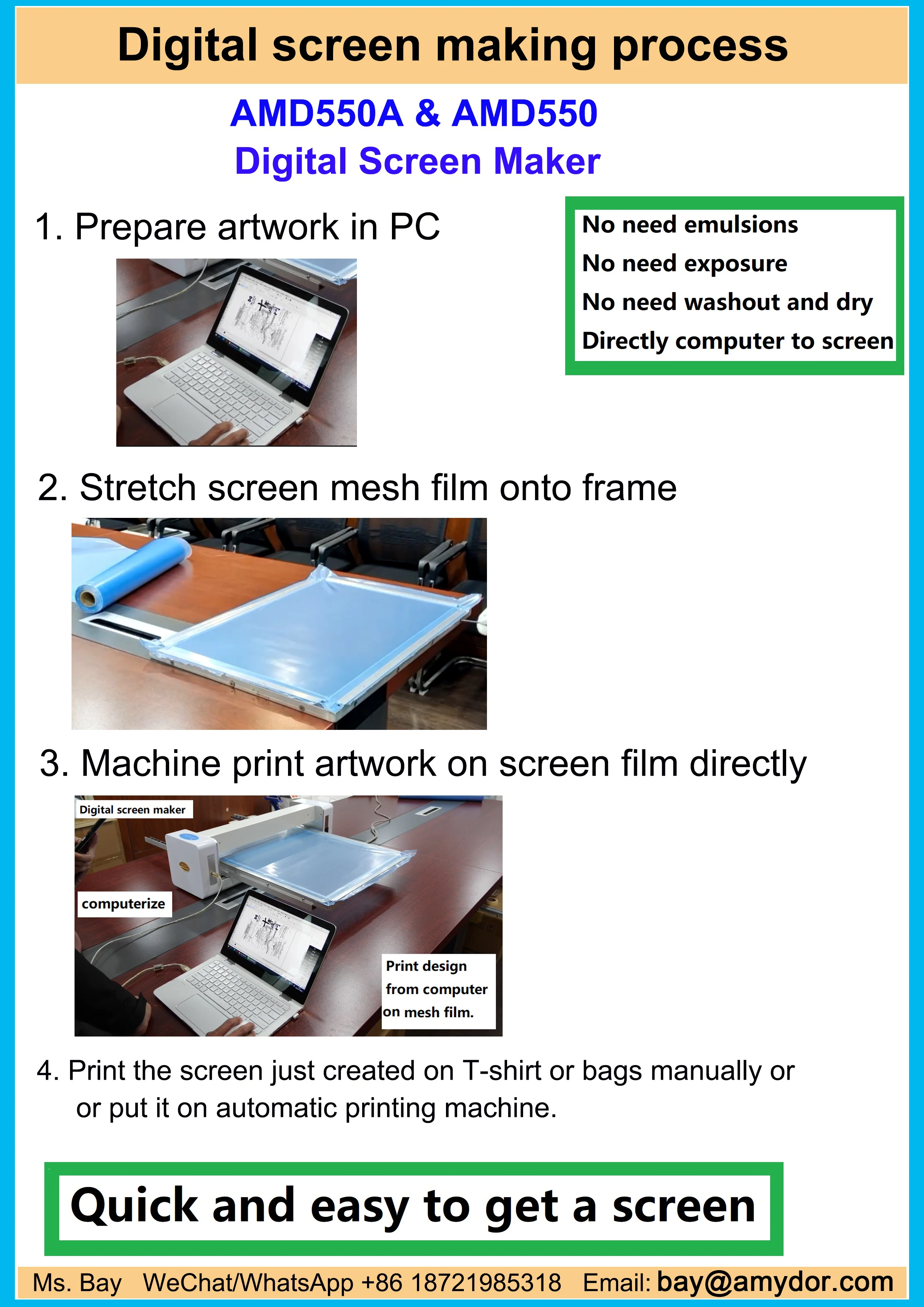 Amydor Amd8025 Digital Flatbed Gold Foil Printer Printing Machine For