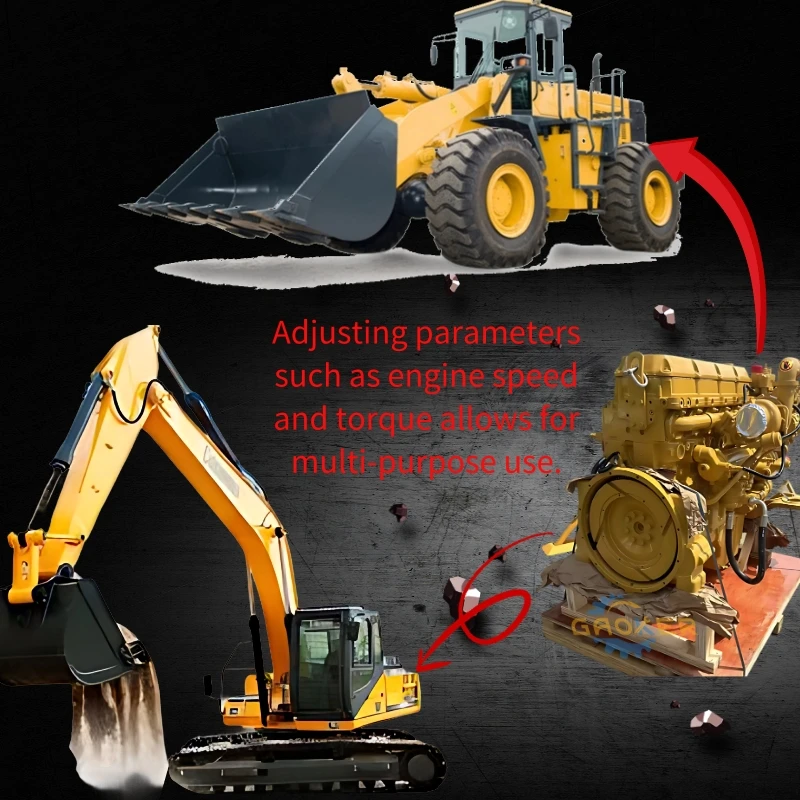 Mini Excavators 12V 4 Cylinder Diesel Engine Ls Machinery Engine Assembly for CAT Caterpillar VOLVO ISUZU CUMMINS MITSUBISHI