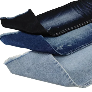 70% Cotton spandex denim fabric for jeans women denim ready goods