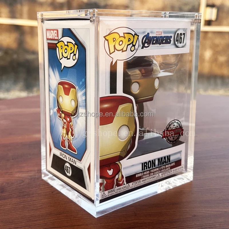 SHP Custom Wholesale Acrylic Funko Pop Original Protectors Display  Collectible Toy Stackable Strong Magnetic Funko Pop Hard Case