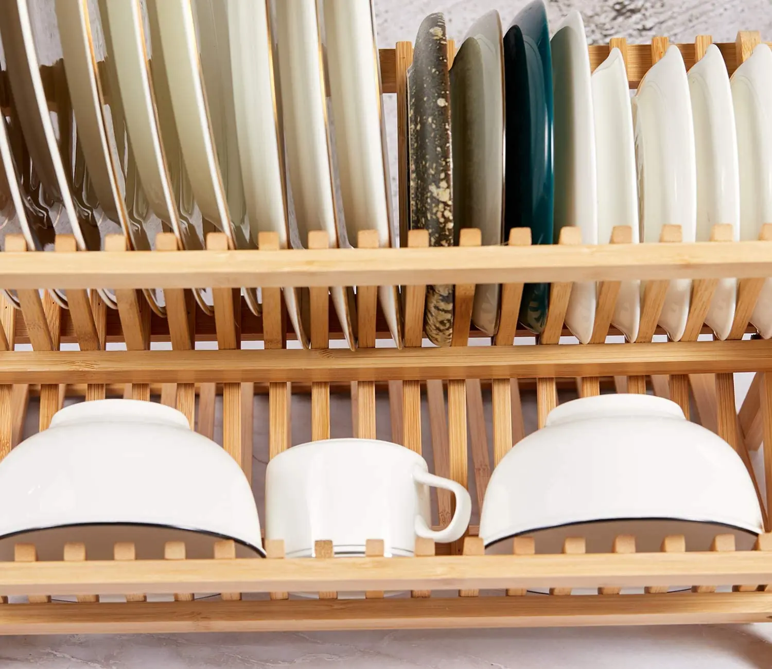 Wall Mount Hanging Bamboo 2 Tier Dish Drying Rack - Buy Dish Drying Rack,2  Tier Dish Drying Rack,Bamboo Dish Drying Rack Product on Alibaba.com