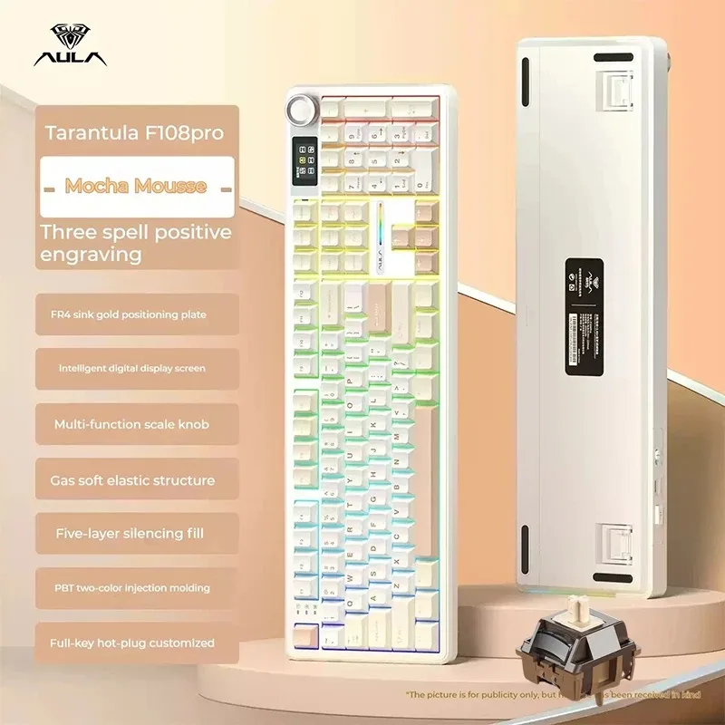 AULA F108/PRO フルサイズゲーミングメカニカルキーボード RGBバックライト