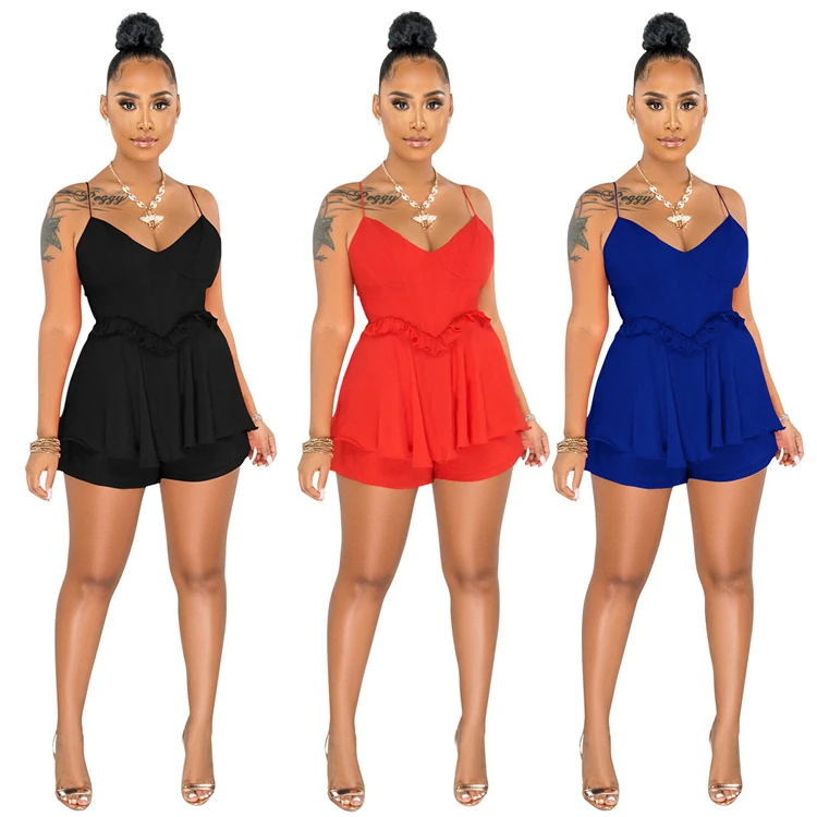 MOEN Susperder bayan giyim Summer Girls Trendy Women Jumpsuits Womens Clothes One Piece Rompers