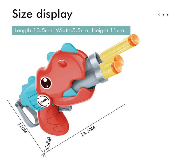 Kids fun toy safety EVA foam shooting bowling ball toy target shooting game dinosaur air eva soft bullet gun