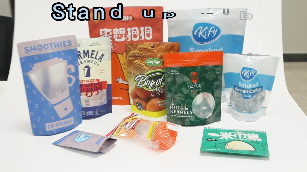 Custom Logo Stand Up Food Smell Proof Pouch Zipper Plastic Mylar Food