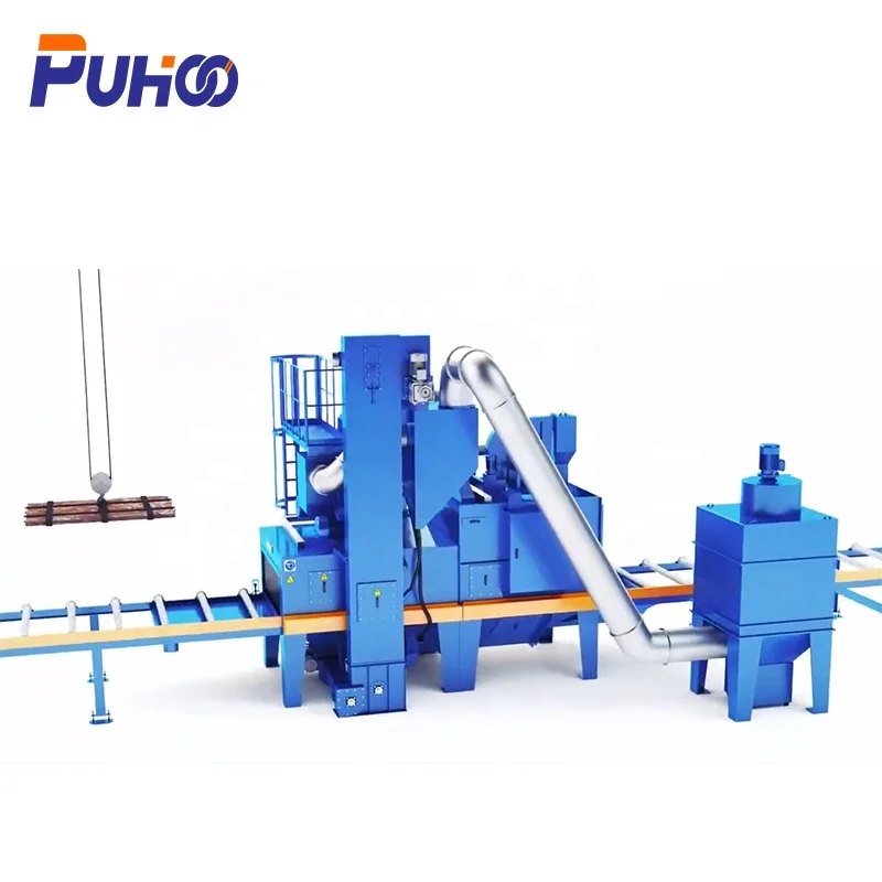 Shot Blasting and Painting Line Machine for Industrial Workpiece Surface Cleaning