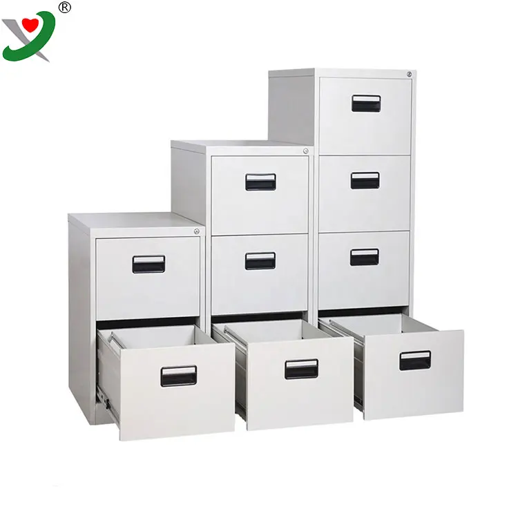 KD structure office Furniture steel 4 drawer metal file filing storage cabinet
