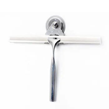 O-Cleaning Professional Window Cleaning Tool,10"Stainless Steel Window Scraper Glass Squeegee Soft Rubber Wiper With Suction Cup
