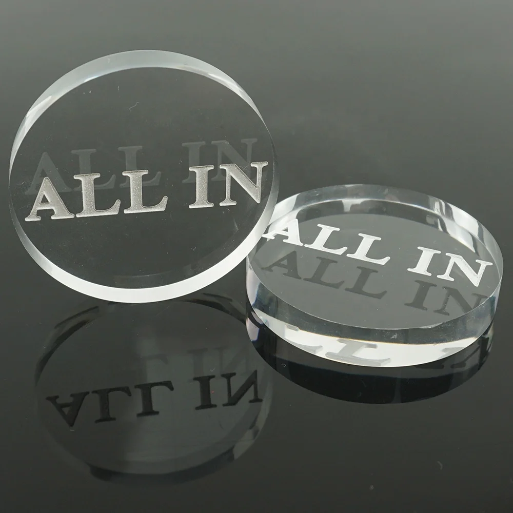 Аксессуары для игры в покер казино высококачественные прозрачные акриловые все кнопки индивидуальное оборудование покер-рума всех видов