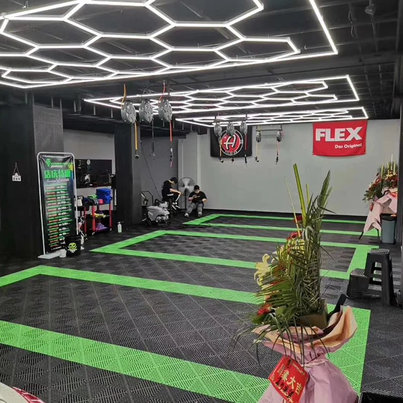 Противоскользящий пластиковый коврик для пола гаража для слива автомобильной мойки