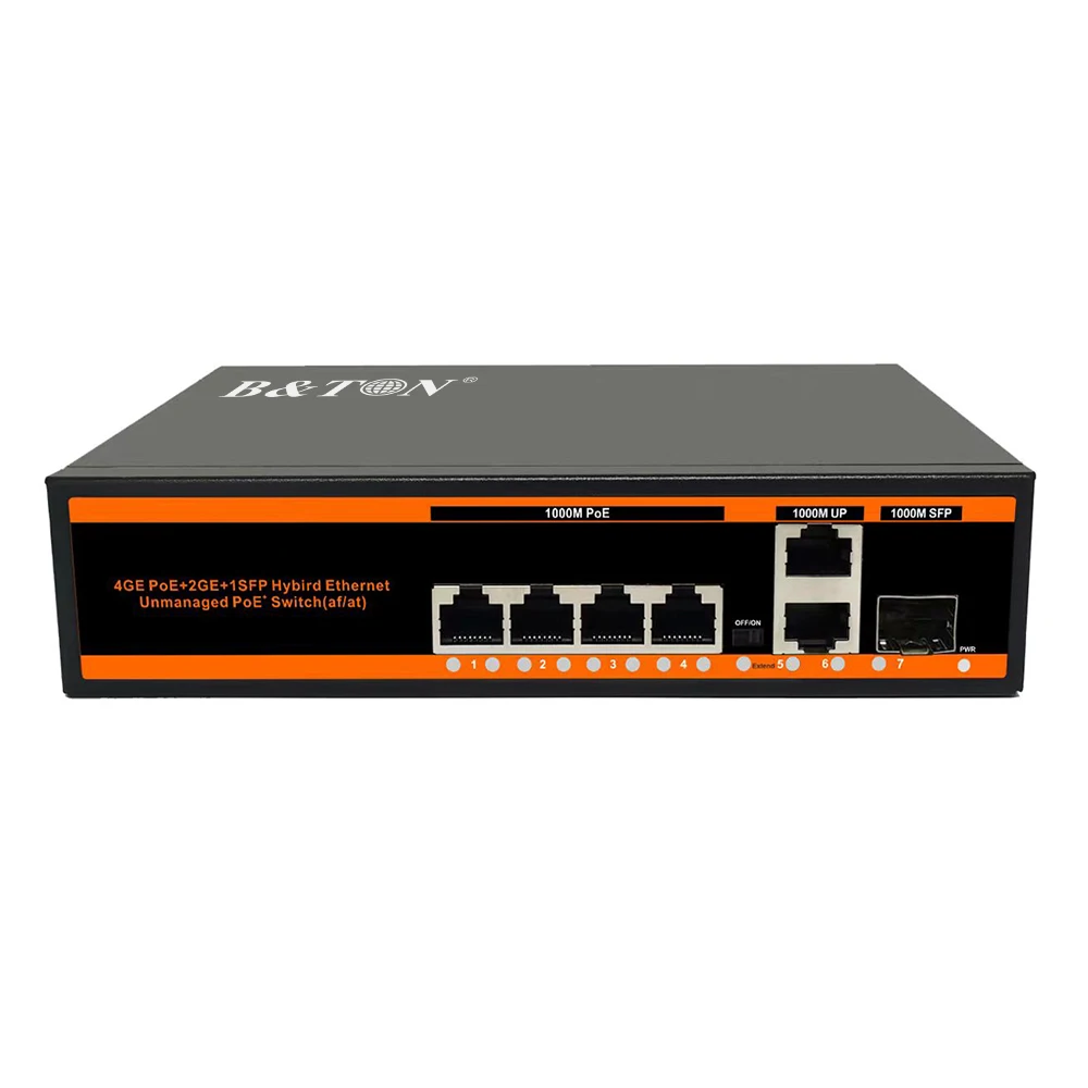 Bton Factory Gigabit 4 Port Poe,With 1 Sfp Port And 1 Rj45 Port Poe ...