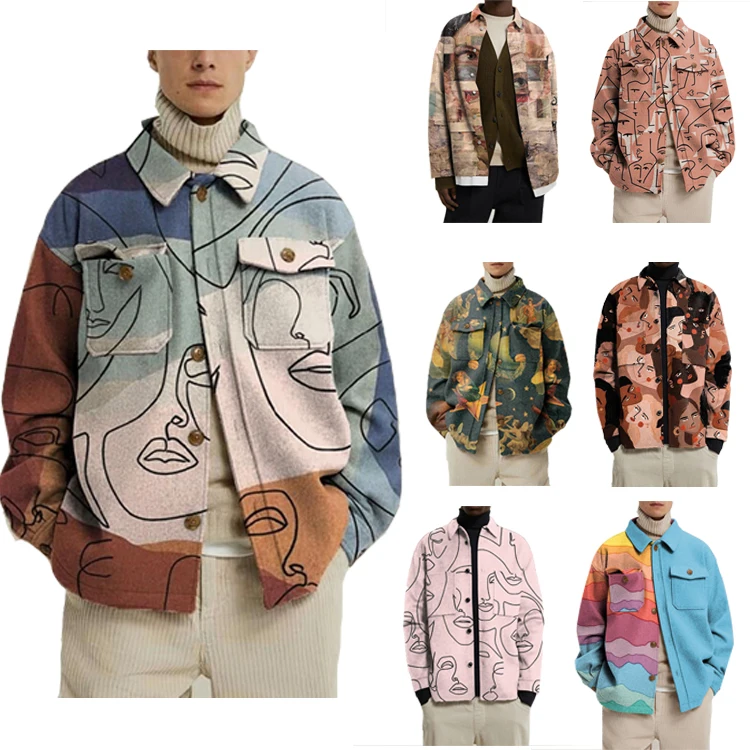 Chaquetas De Talla Grande Para Hombre,Abrigo De Lana Chaquetas De Talla Grande Para Hombre,Abrigo De Lana