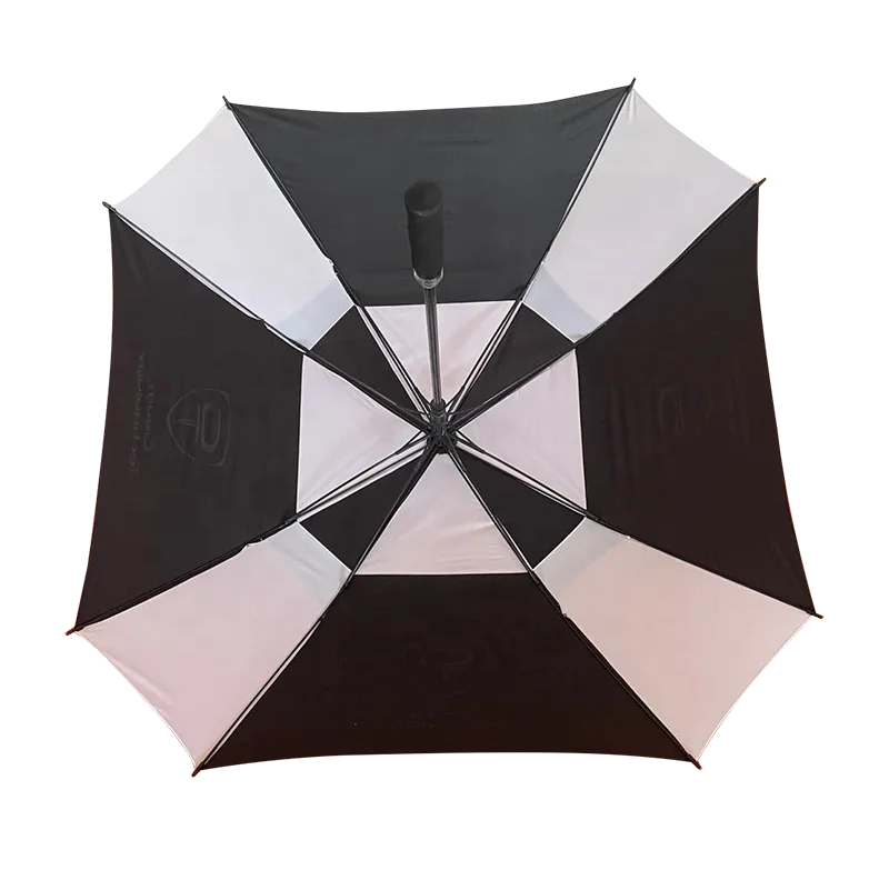 Factory Wholesale Personality Sublimation Golf Umbrella With Custom Logo Prints Promotional Umbrella