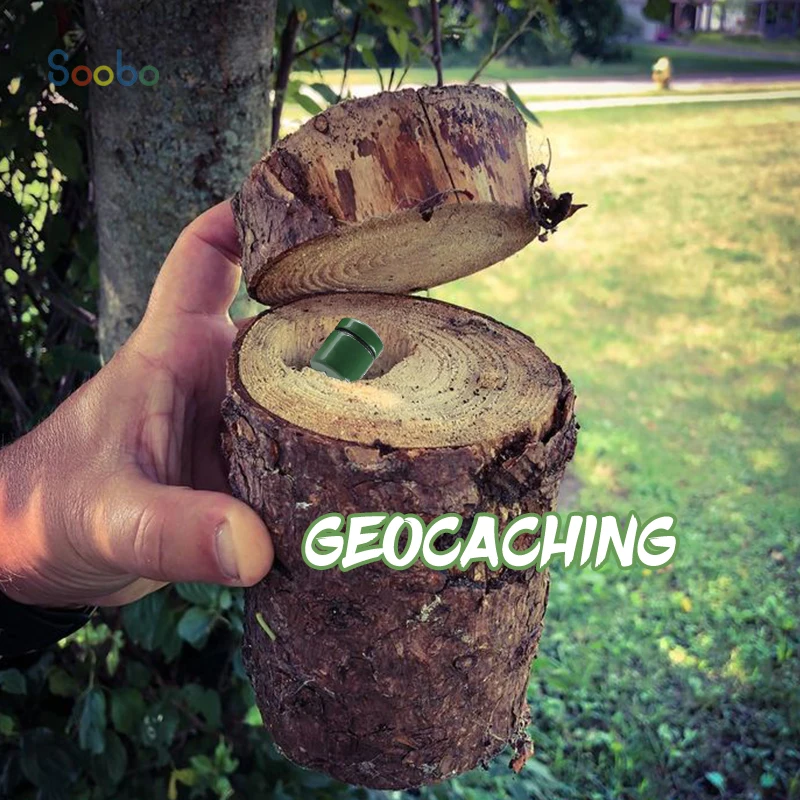 Custom Size Color logo Geocaching Logsheets Aluminum Micro Bison Tube Geocache Container
