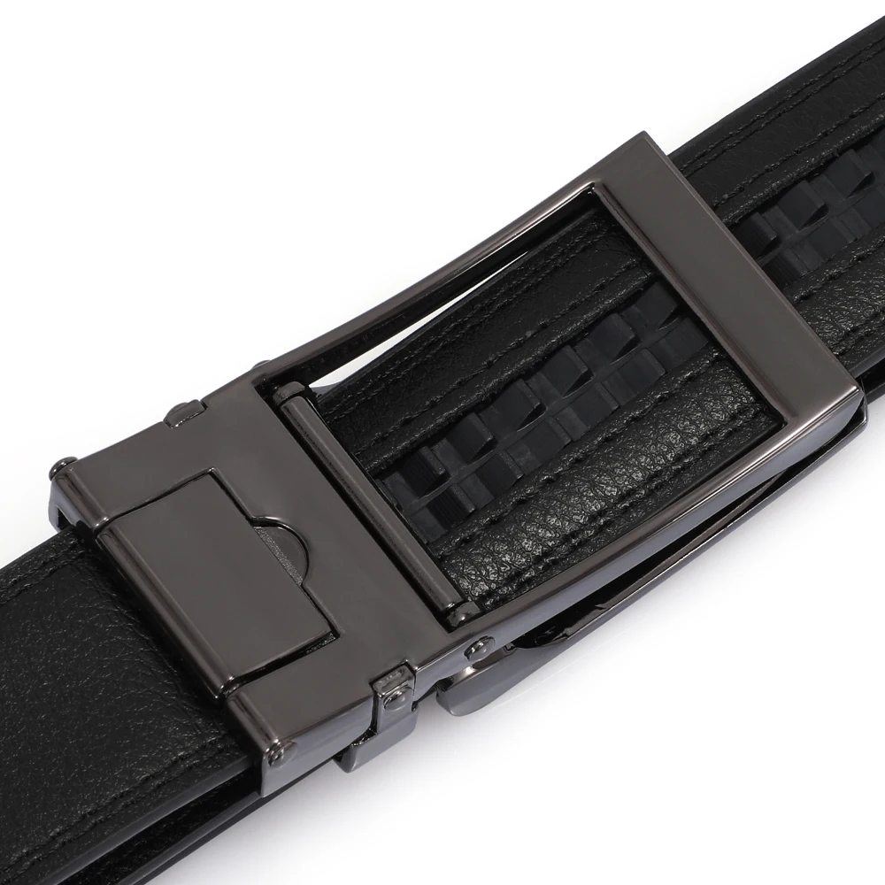 100%genuine Leather Ratchet Belt For Men Business Casual Wear 130cm ...