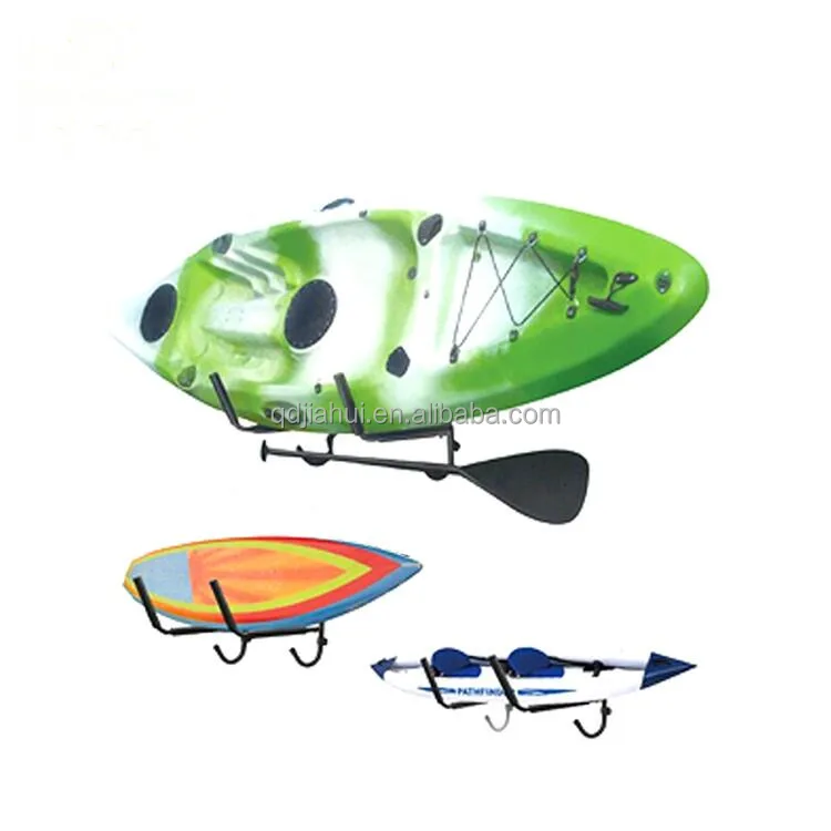 Heavy Duty Steel Kayak Ladder Wall Mount Folding Storage Rack Fit