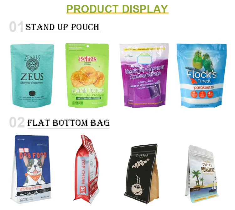 Food Grade Recyclable Nuts Food Packaging Bags Plastic Zipper Stand Up Pouches Vegetable seed packaging supplier