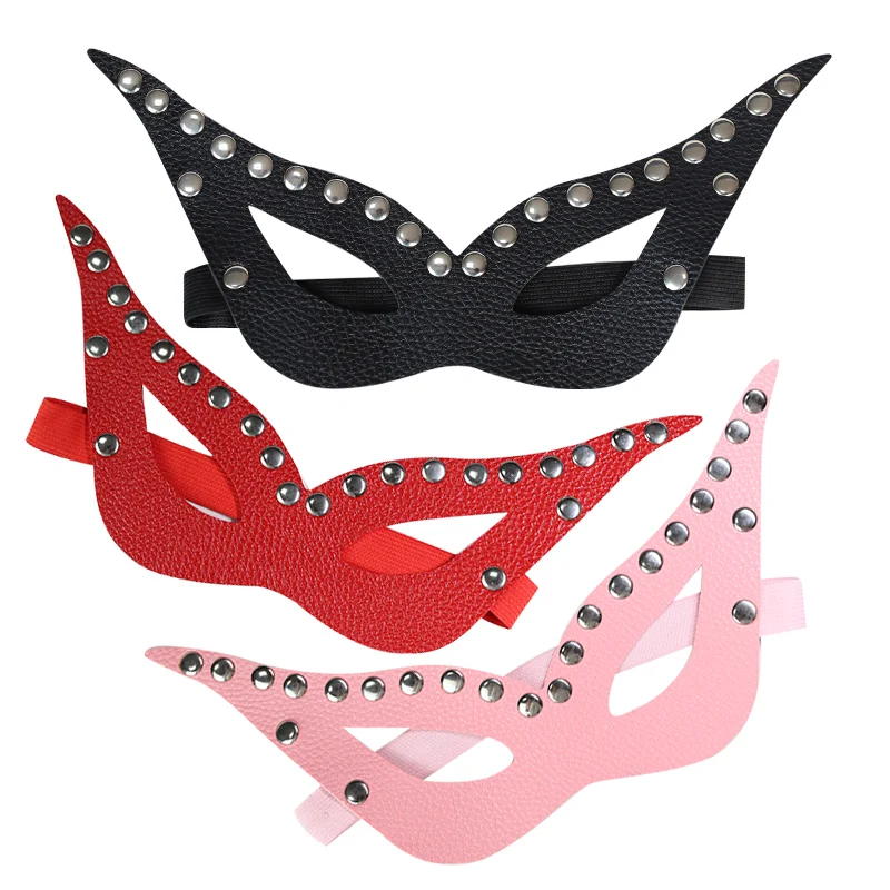 Leather Blindfold Mask Leather Fetish Mask Bdsm Mask Party 