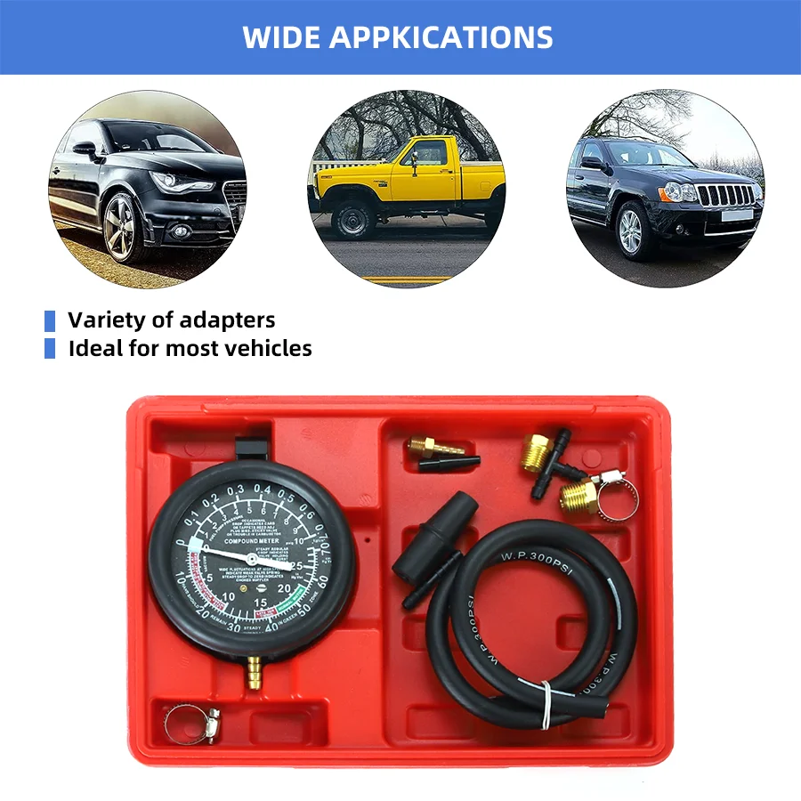 Tu1 Engine Vacuum Pressure Tester Fuel Pump Vacuum Tester Carburetor