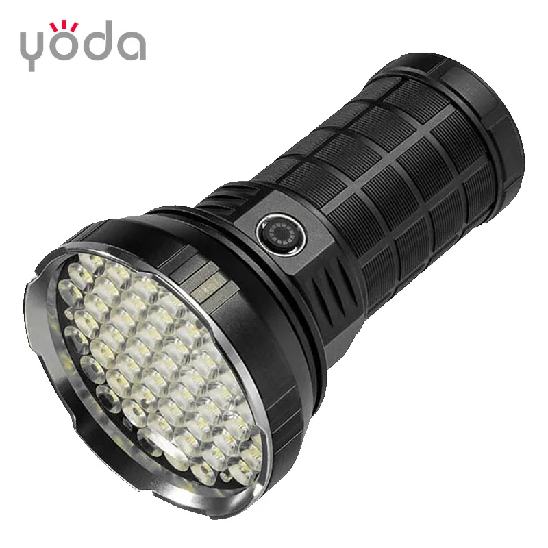 Type C Rechargeable 55 LED High Lumens Flashlight 8000 Lumen 6000mAh High Power Flashlight