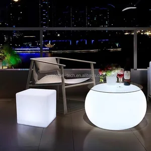 Garden Light up Decorative Table for Night Club Outdoor Wedding Event Color-changing Cocktail Led Bar Furniture