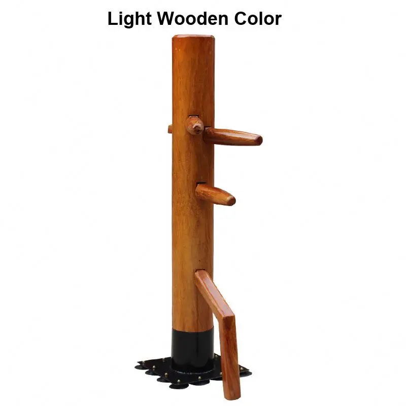 BunnyHi QJ023 Customizable Color Chinese Kungfu Martial Arts Training Device Equipment Wing Chun Mannequin Kung Fu Wooden Dummy