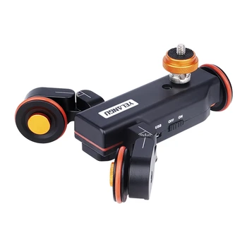 YELANGU Autodolly L4X Motorized Electric Track Rail Slider Dolly Car with Remote Control and Speed Adjustable for DSLR and Phone product image