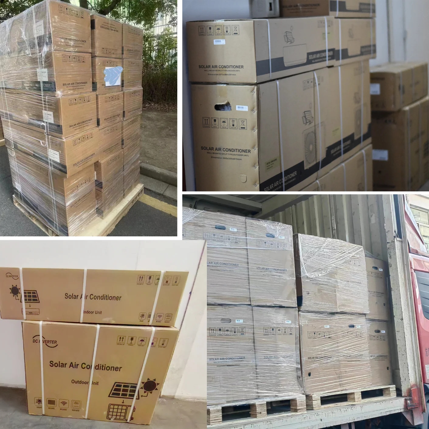 Factory Price Solar Powered Solar Panel Solar Energy System on Grid Multi Split Inverter ACDC Hybrid Solar Air Conditioner