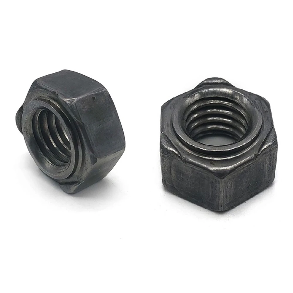 Factory wholesale steel grade 8 welded hexagon nut m6-1.0 m8 hex weld nuts high quality sockets weld nuts lowes