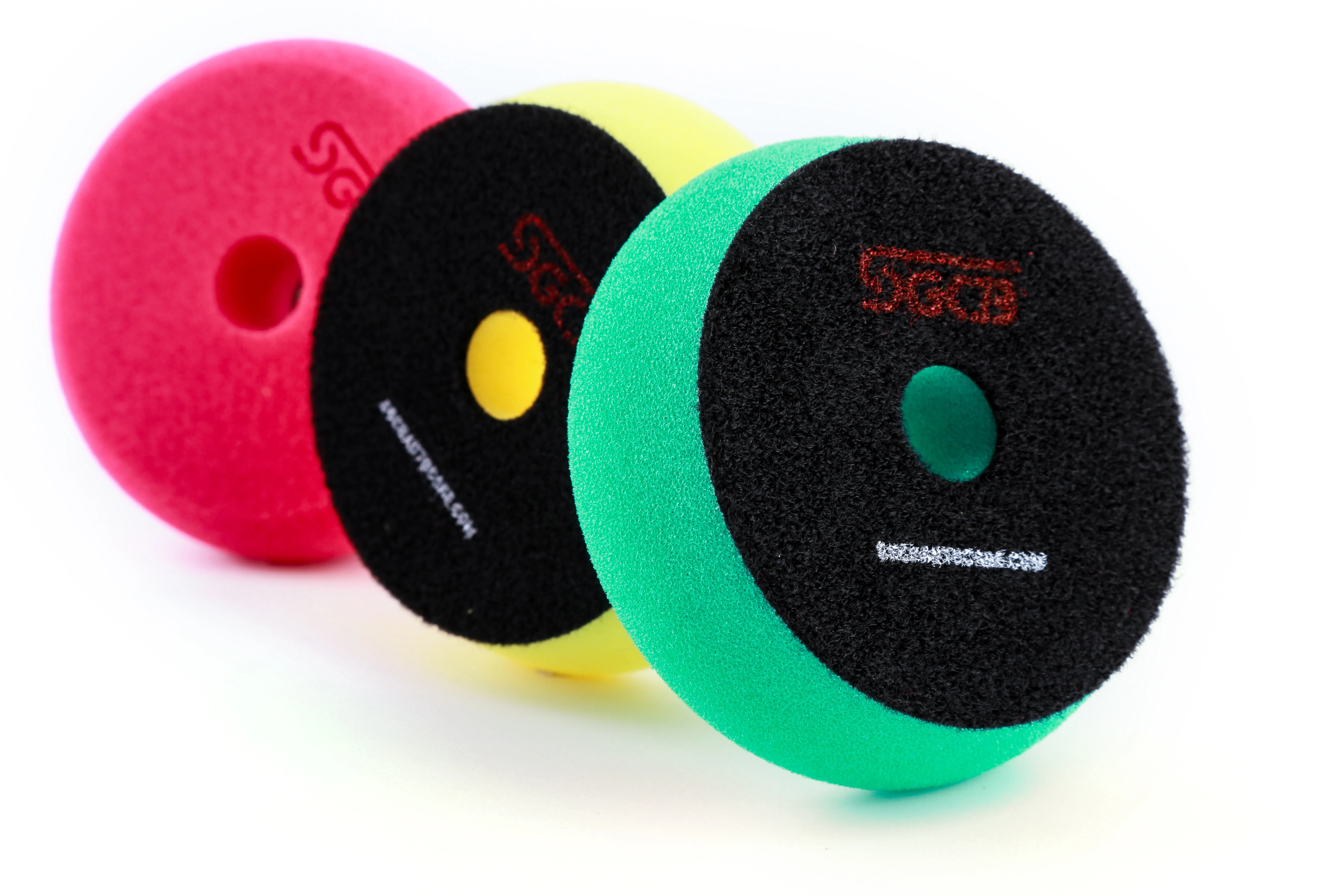 Губка Для Полировки Автомобиля SGCB 5 дюймов RO/DA Зеленый Средний Полировочный коврик с крючком и петлей плоская легкая для полировки