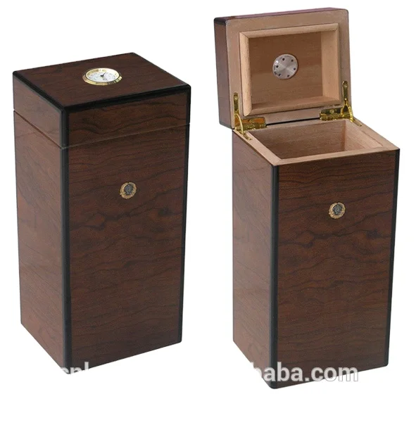Glass Top Wooden Cigar Humidor Outside| Alibaba.com