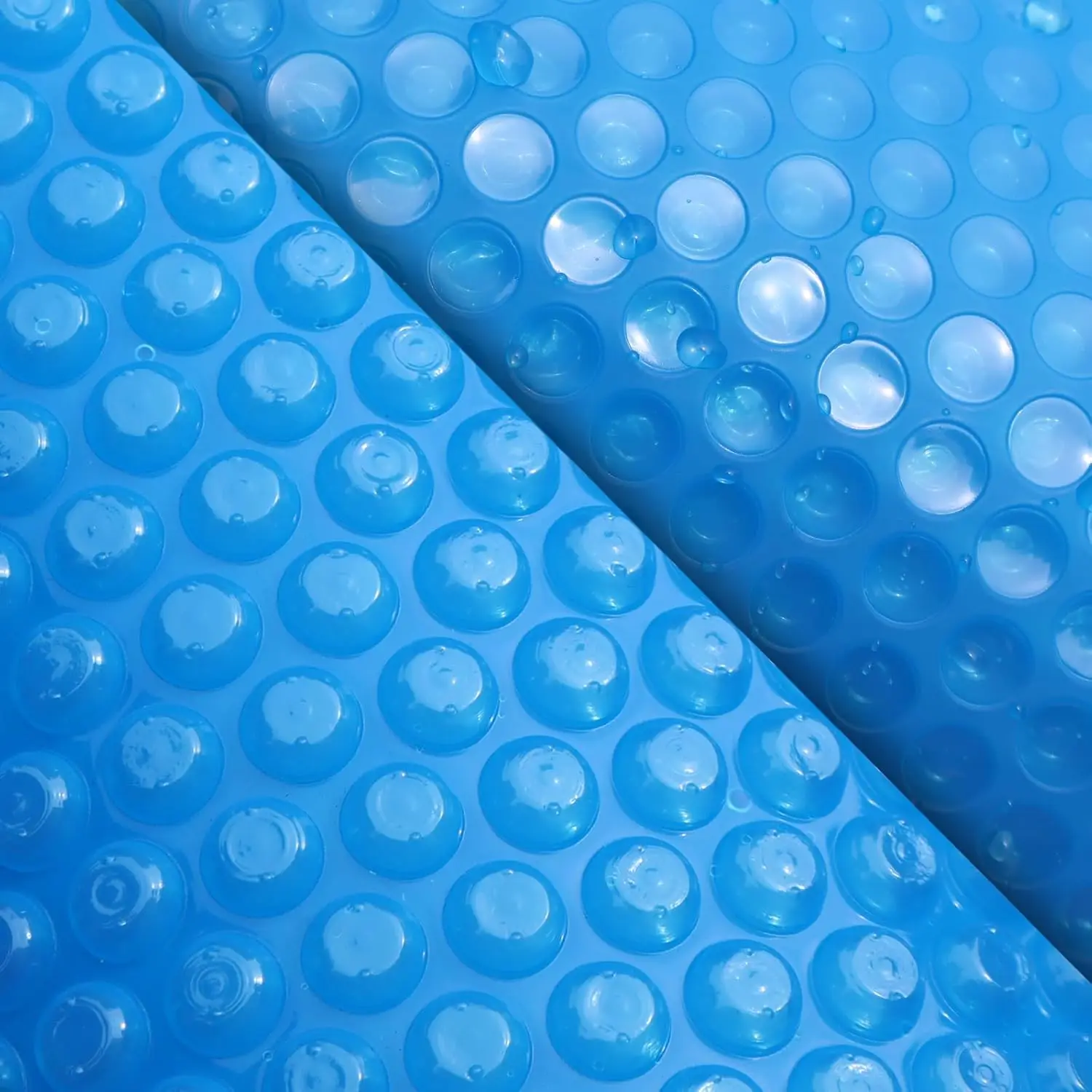 Blue 12/16 Mil Solar Pool Cover UV Resistant Bubble Insulation Retains Heat Reduces Evaporation Cuts Heating Swimming Pools factory