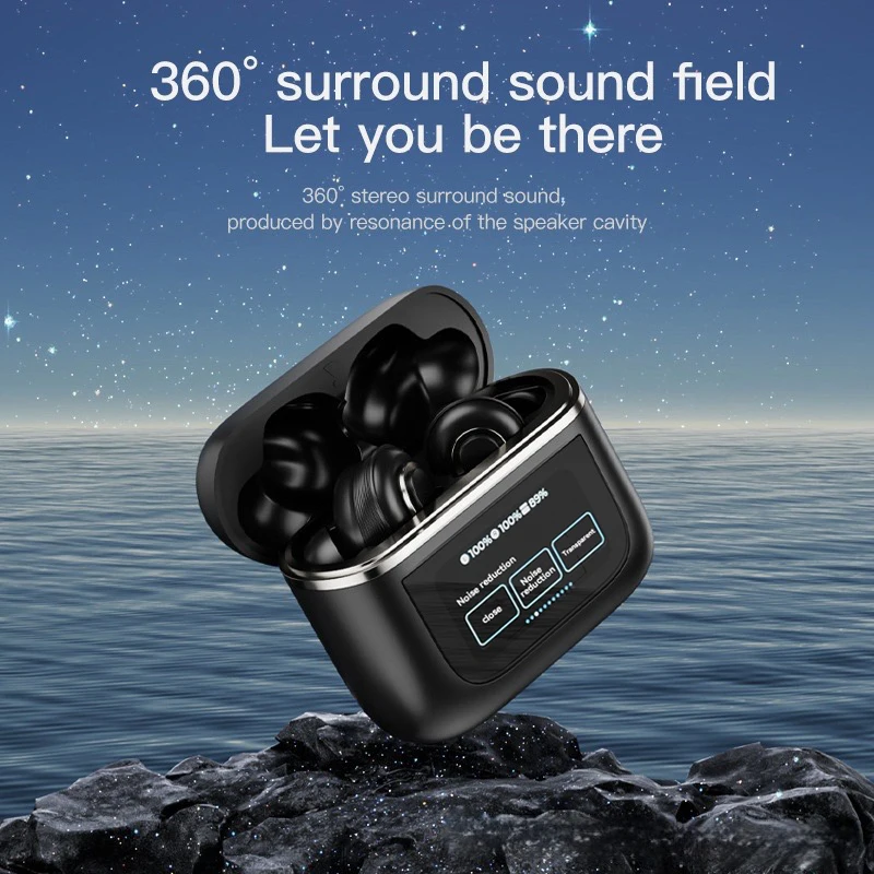 2024 Display Touch Screen TWS Earbuds V8 High Fidelity Sound Quality Headset ANC ENC With Touch Display Earbuds for JBL