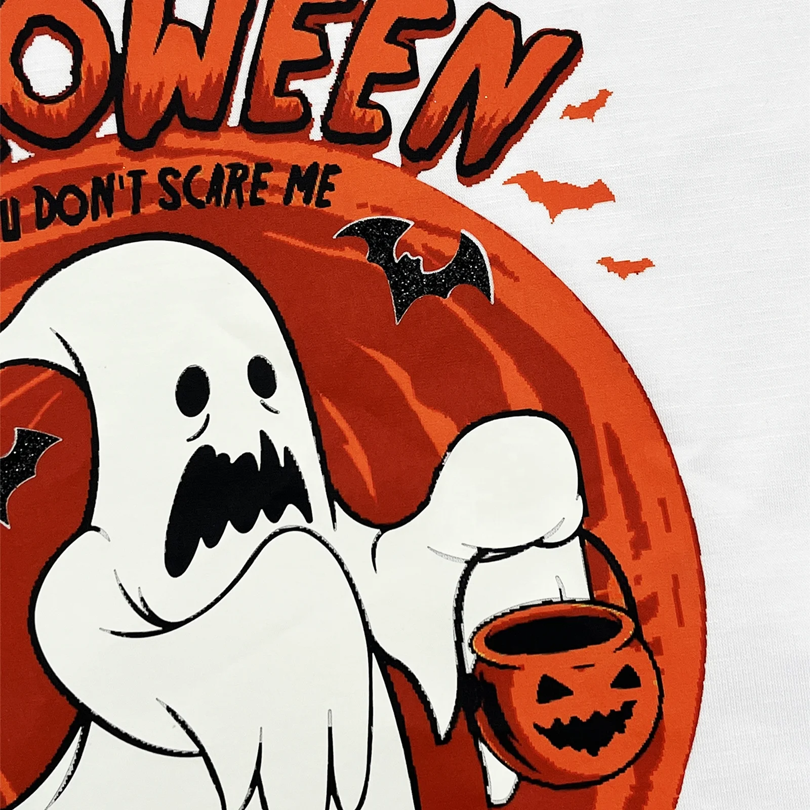 EYD Custom Plastisol Screen Print Luminous Vinyl Film Glitter DTF Heat Transfer Printing for Halloween Costume T-shirt