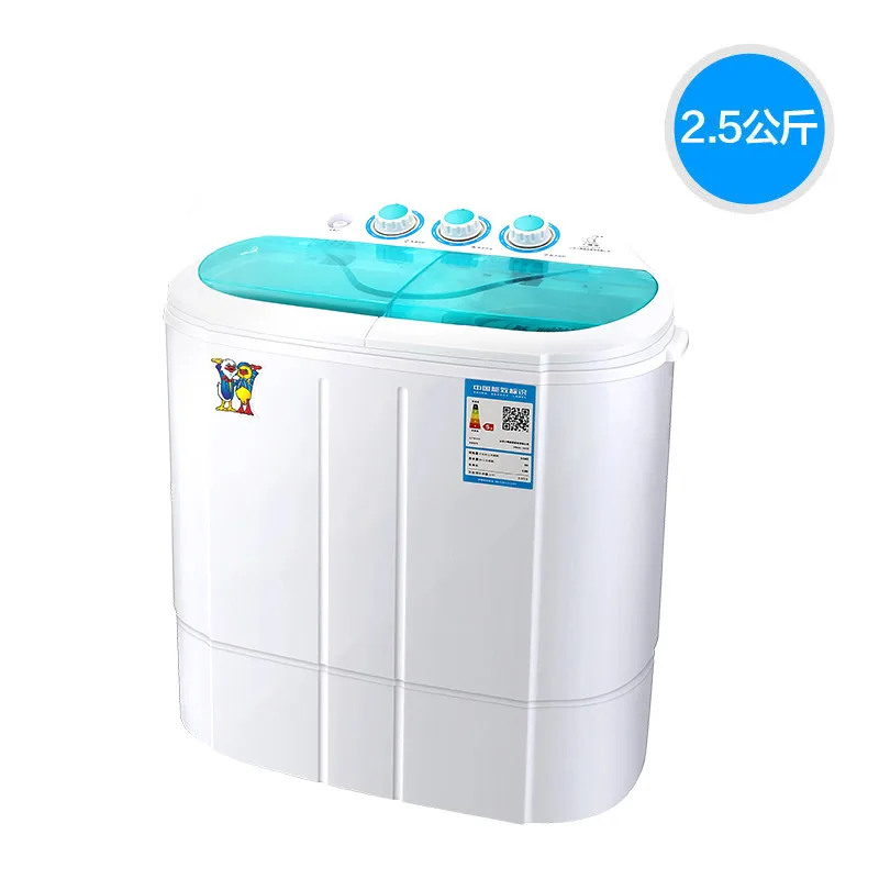 Stainless Steel Tub Baby Clothes Mini Washing Machine with Spin Dryer
