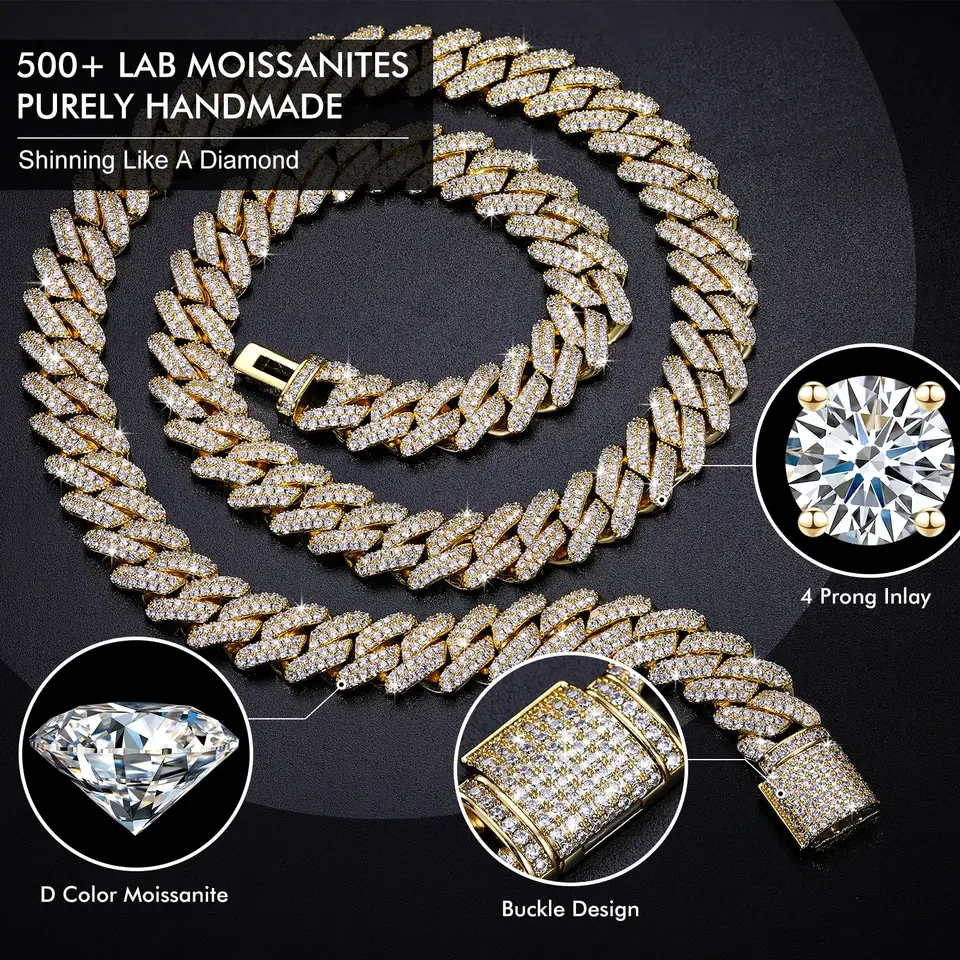 Wholesale Cuban Link Chain Fashion Hip Hop Jewelry 15mm Cuban Necklace ...