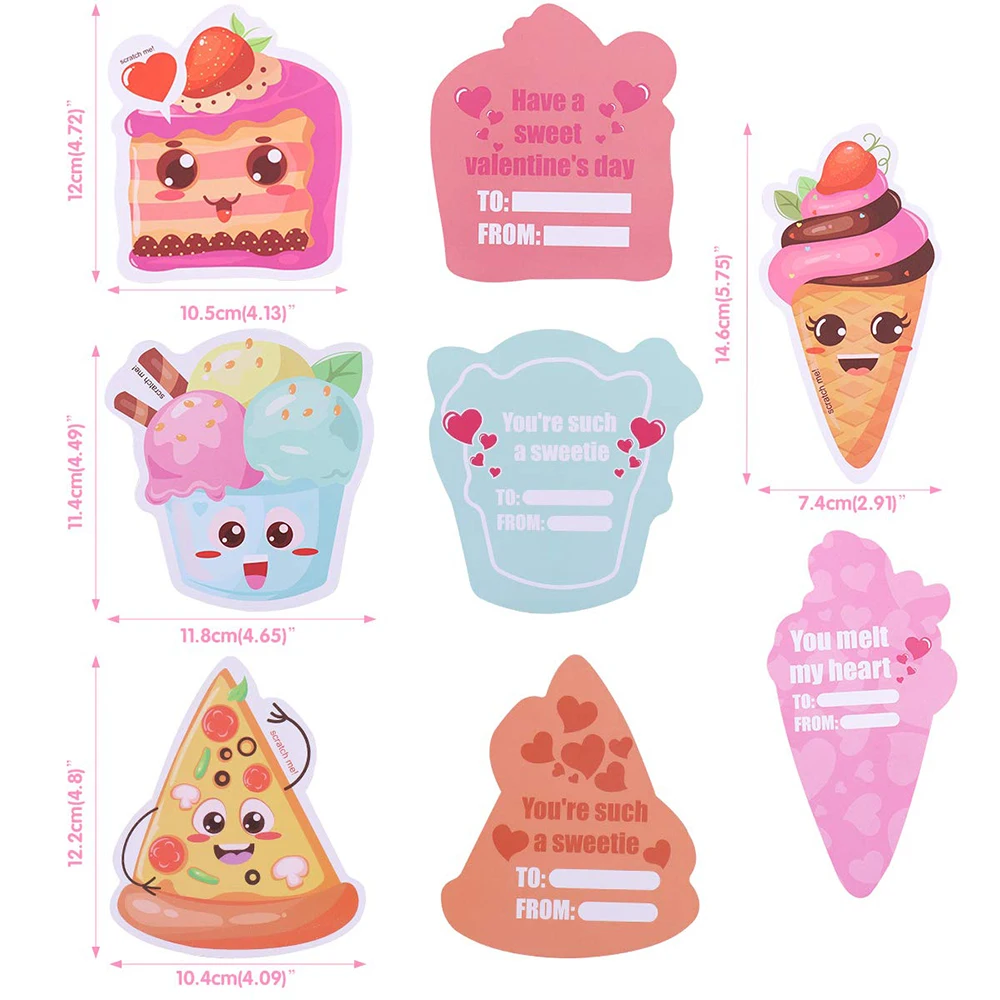 Custom Wholesale Colorful Scratch Sniff Scent Cards for Valentine's Day