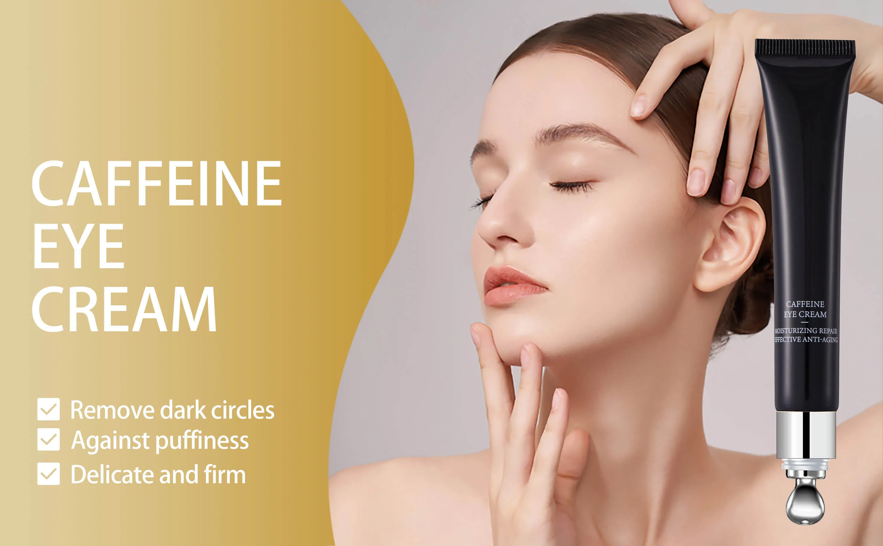 Hot Selling Roll Puffiness Dark Circles Repair Anti Aging Caffeine