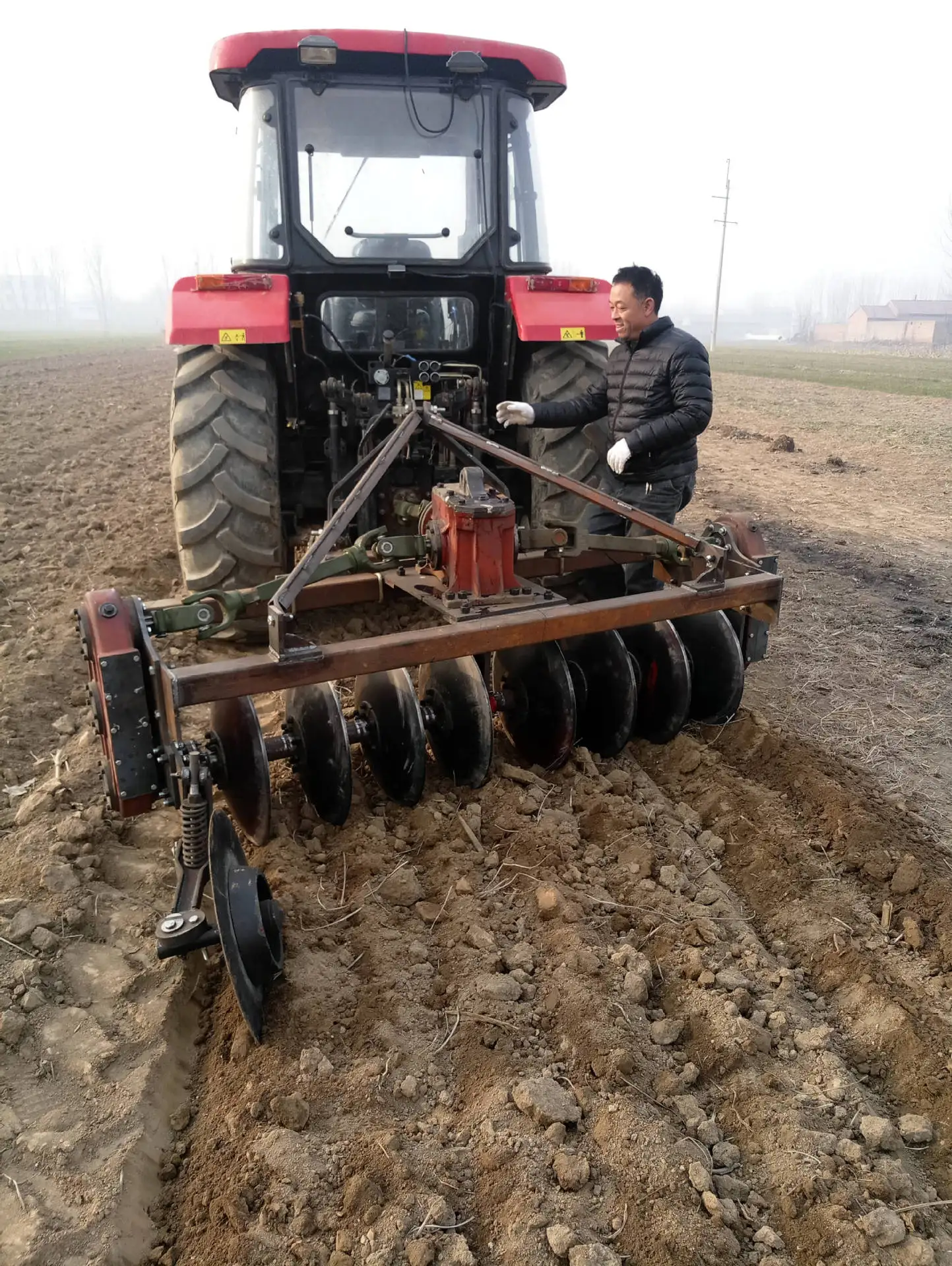 High Performance Tractor Rear Pull Type Paddy Field Disc Plow