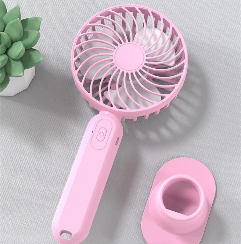 F9 Outdoor Standing Small Portable Rechargeable Electric Fan Custom Bracket Adjustable Cooling Mini Usb Desk Handheld Fan